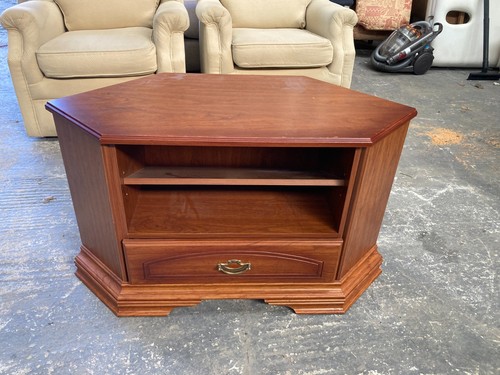 Brown corner stand cabinet - corner, tv