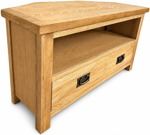 Oak corner unit - corner, tv