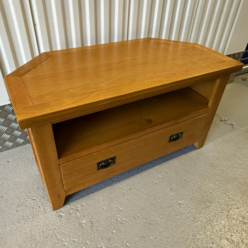 Solid oak corner stand - stand, /