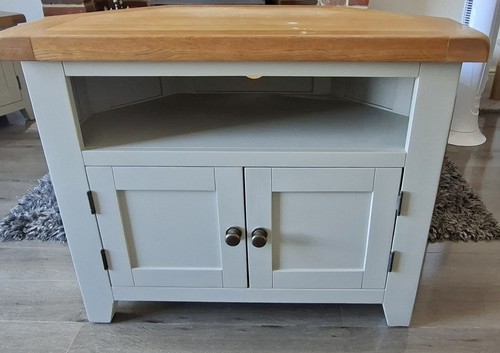 Grey painted and oak - and, corner