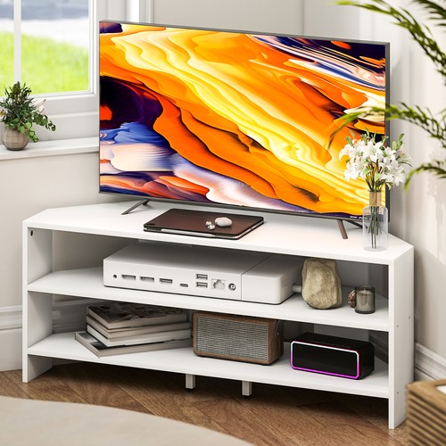 Homcom corner stand - tv, stand,
