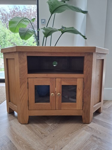 Solid oak corner unit - solid,