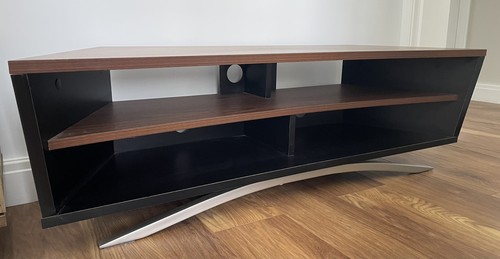Walnut modern corner - tv, unit