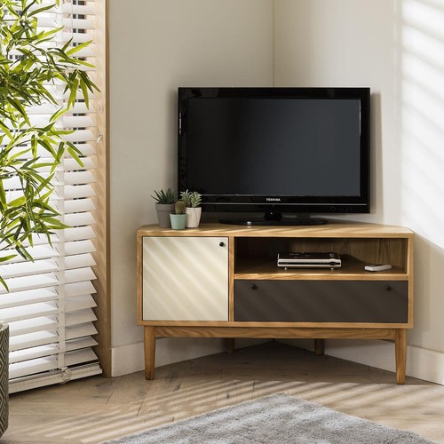 Campton modern corner stand - modern,