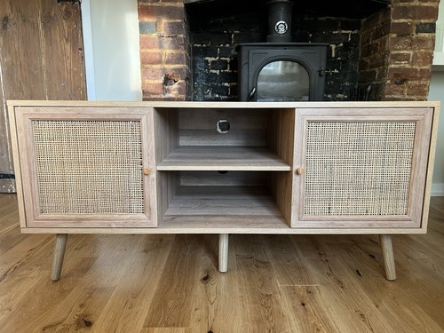 Corner unit rattan - tv,