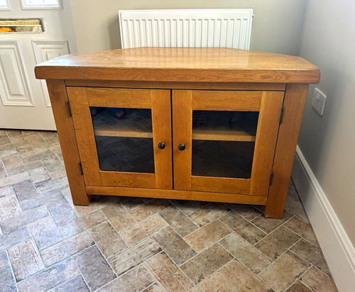 Corner stand unit - tv, brown